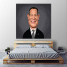 Tom Hanks by Rob Snow on GIANT ART - gray digital painting