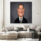 Tom Hanks by Rob Snow on GIANT ART - gray digital painting