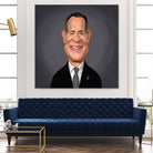 Tom Hanks by Rob Snow on GIANT ART - gray digital painting