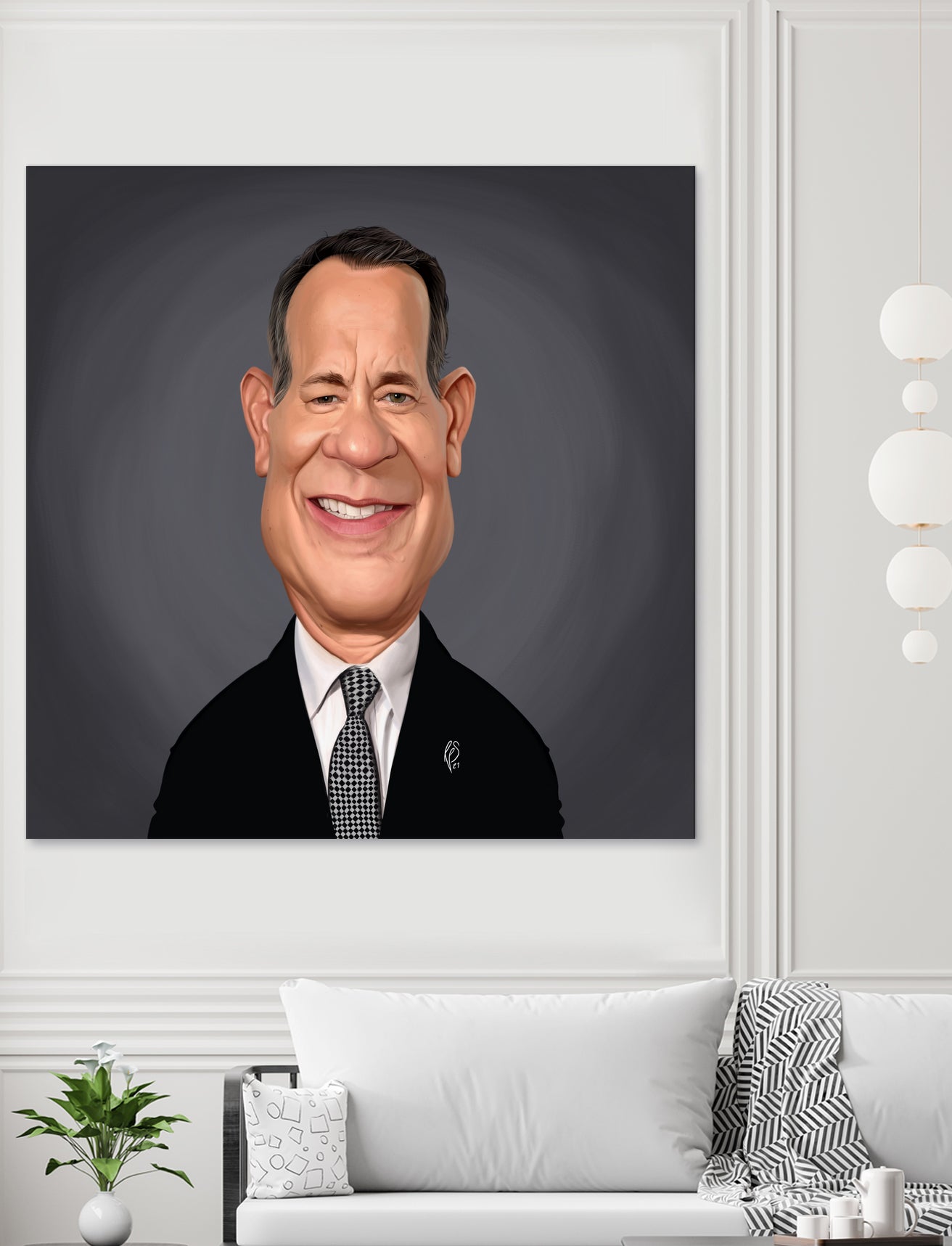 Tom Hanks by Rob Snow on GIANT ART - gray digital painting