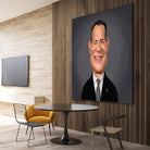 Tom Hanks by Rob Snow on GIANT ART - gray digital painting