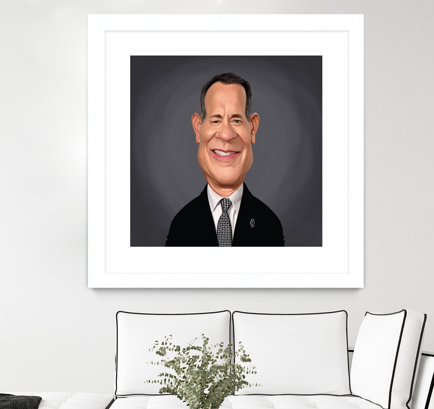 Tom Hanks by Rob Snow on GIANT ART - gray digital painting