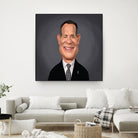 Tom Hanks by Rob Snow on GIANT ART - gray digital painting