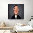 Tom Hanks by Rob Snow on GIANT ART - gray digital painting