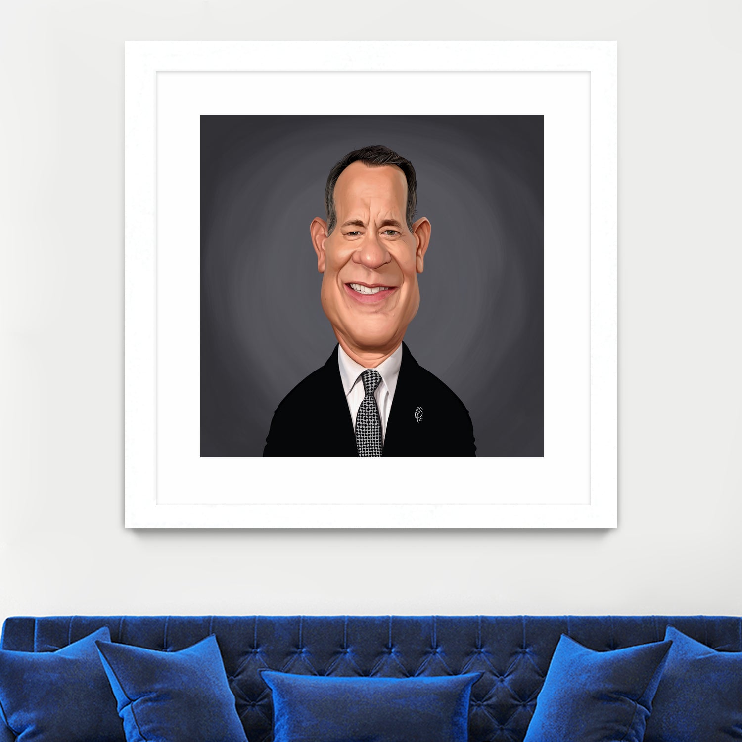 Tom Hanks by Rob Snow on GIANT ART - gray digital painting