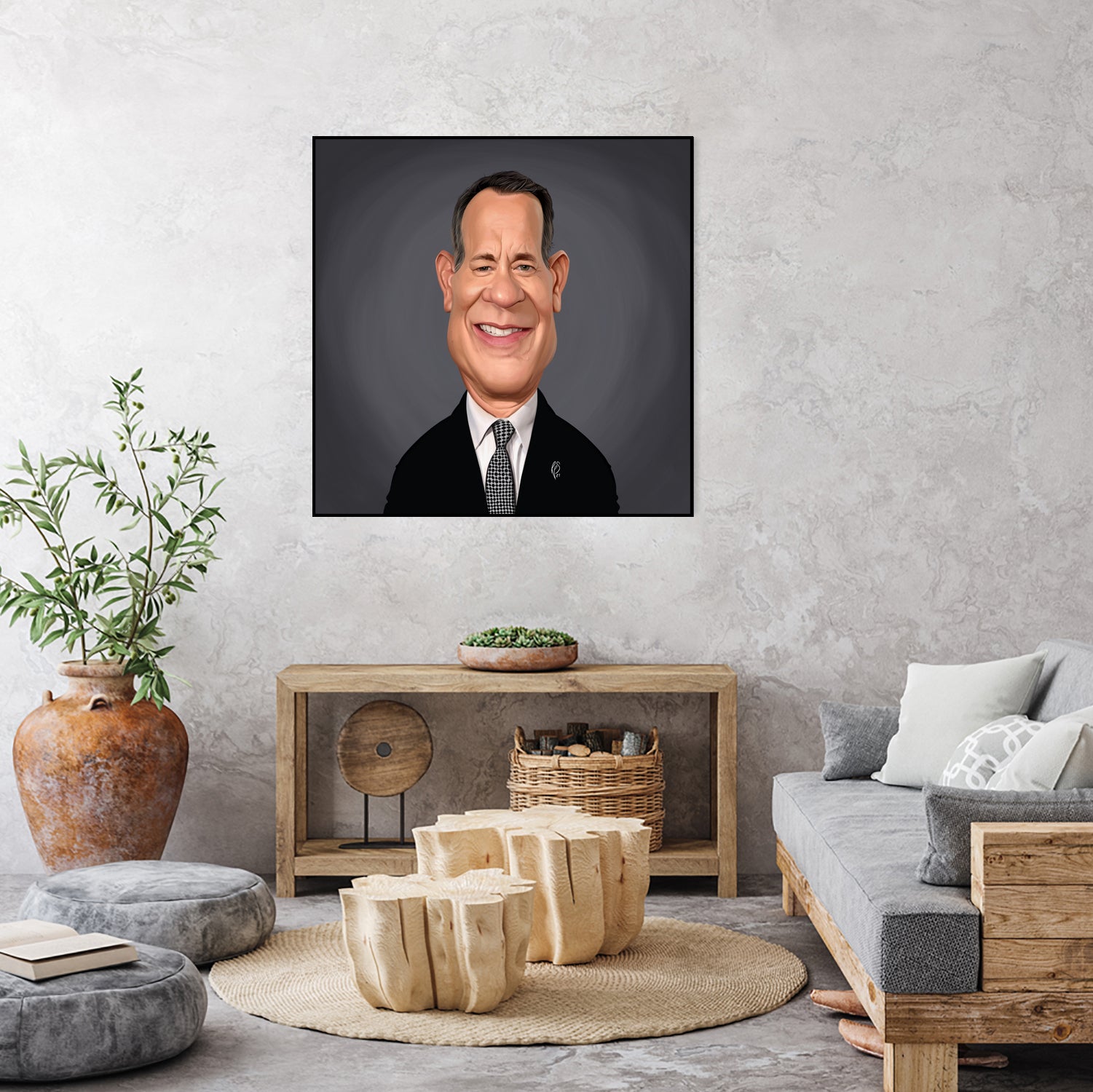 Tom Hanks by Rob Snow on GIANT ART - gray digital painting