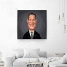 Tom Hanks by Rob Snow on GIANT ART - gray digital painting