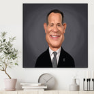 Tom Hanks by Rob Snow on GIANT ART - gray digital painting