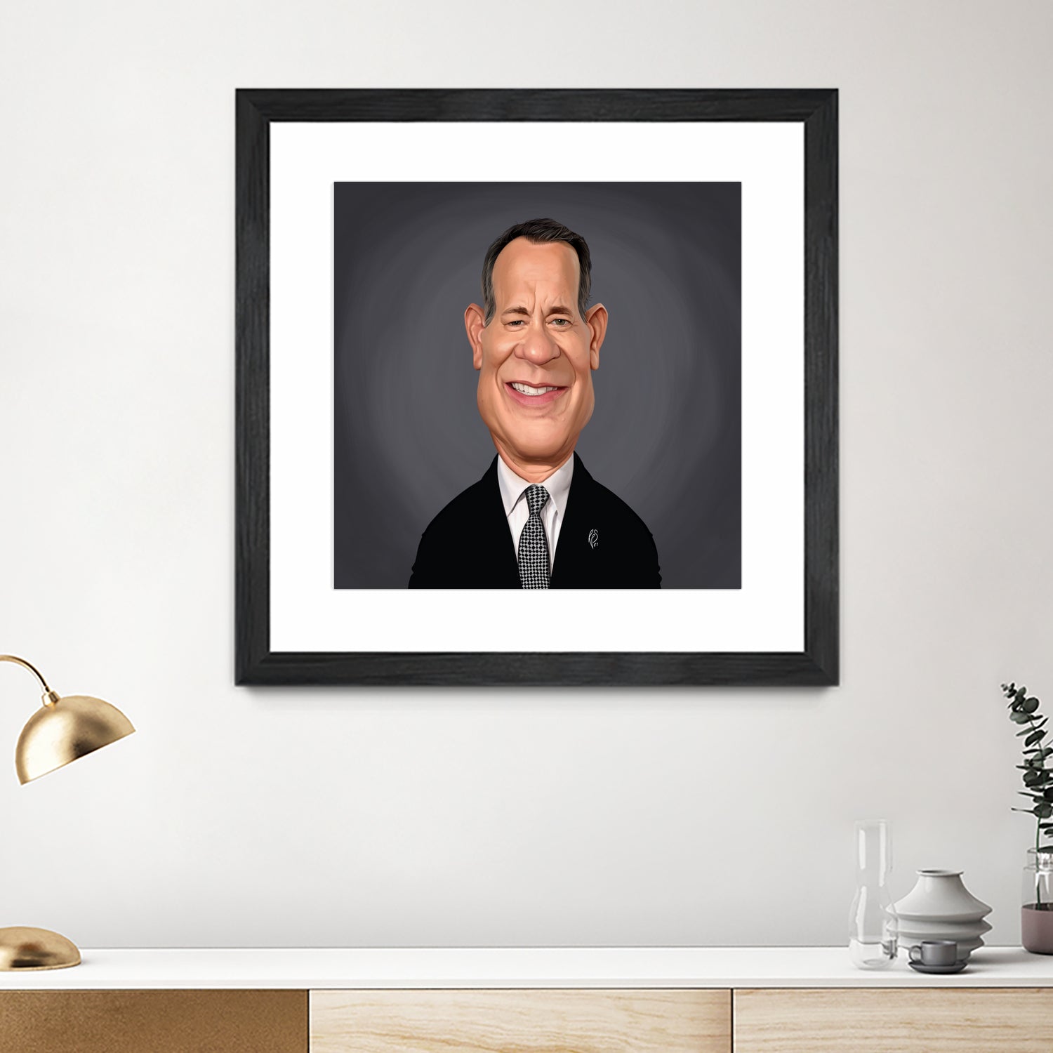 Tom Hanks by Rob Snow on GIANT ART - gray digital painting