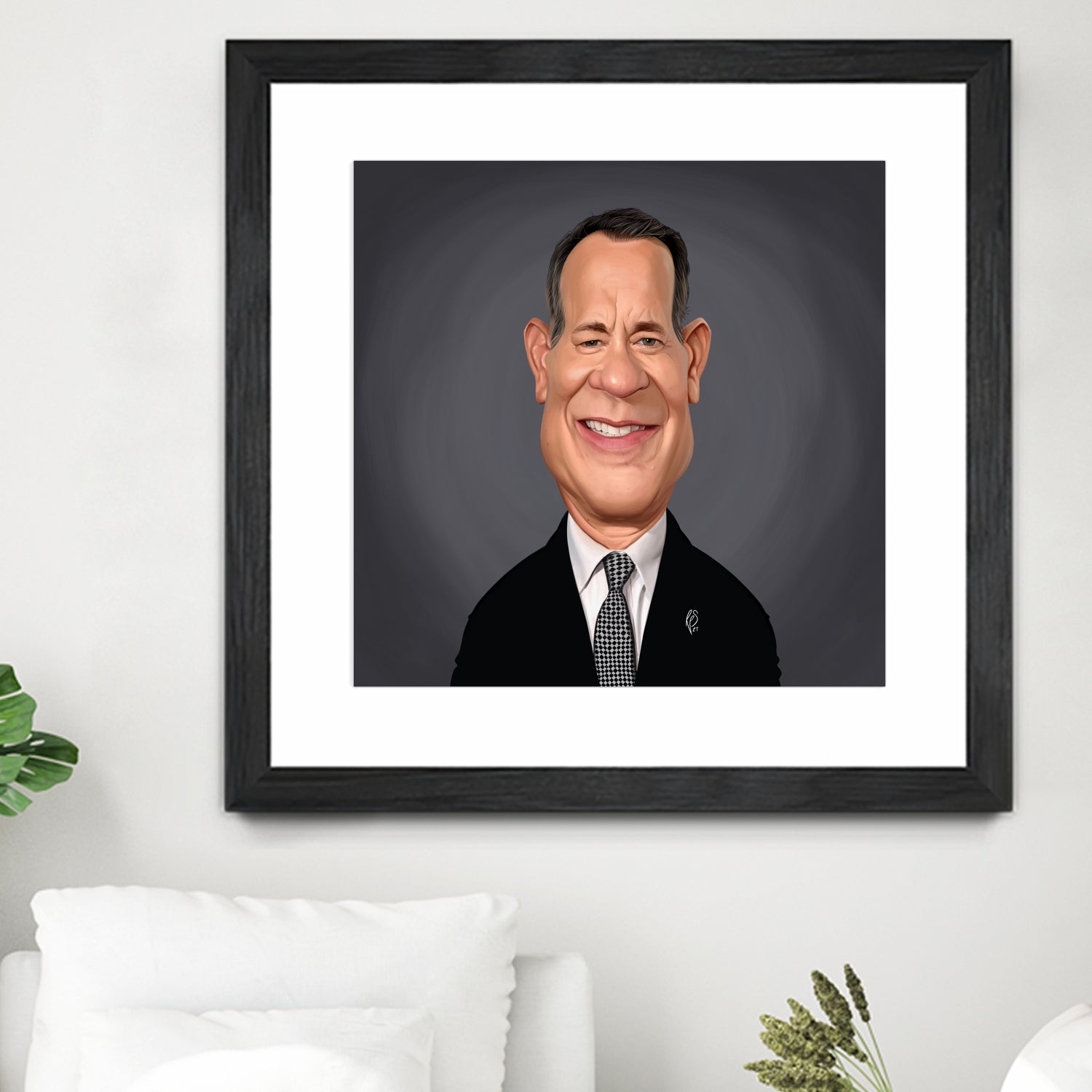 Tom Hanks by Rob Snow on GIANT ART - gray digital painting