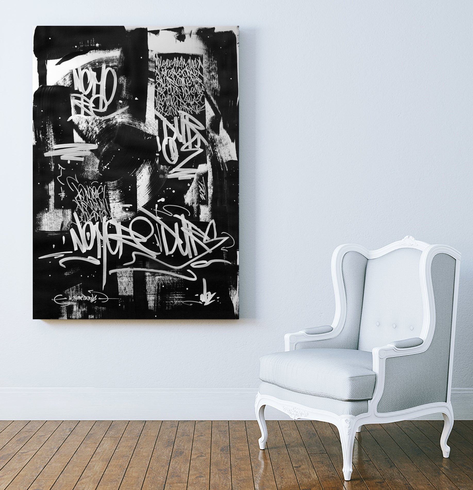 No More Turns by Nozvvu vvu on GIANT ART - black typography