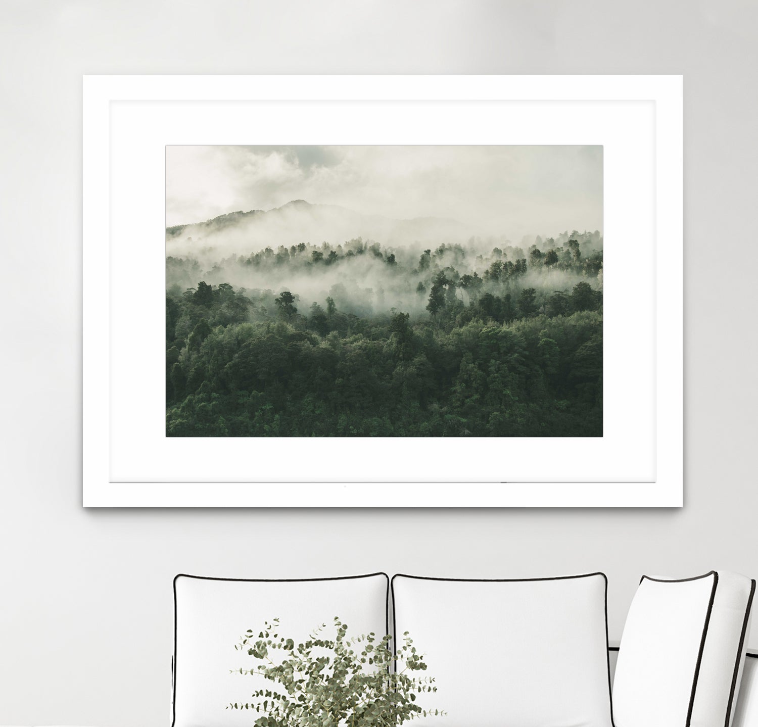 In My Other World, The Heart Of My Heart, Mountain Fog by MOHAMED HOWA on GIANT ART - black digital drawing