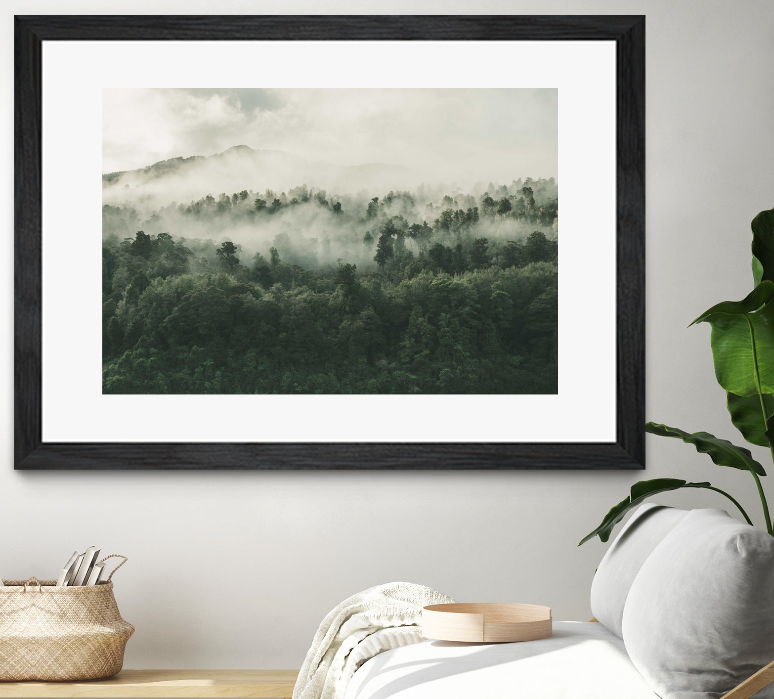 In My Other World, The Heart Of My Heart, Mountain Fog by MOHAMED HOWA on GIANT ART - black digital drawing