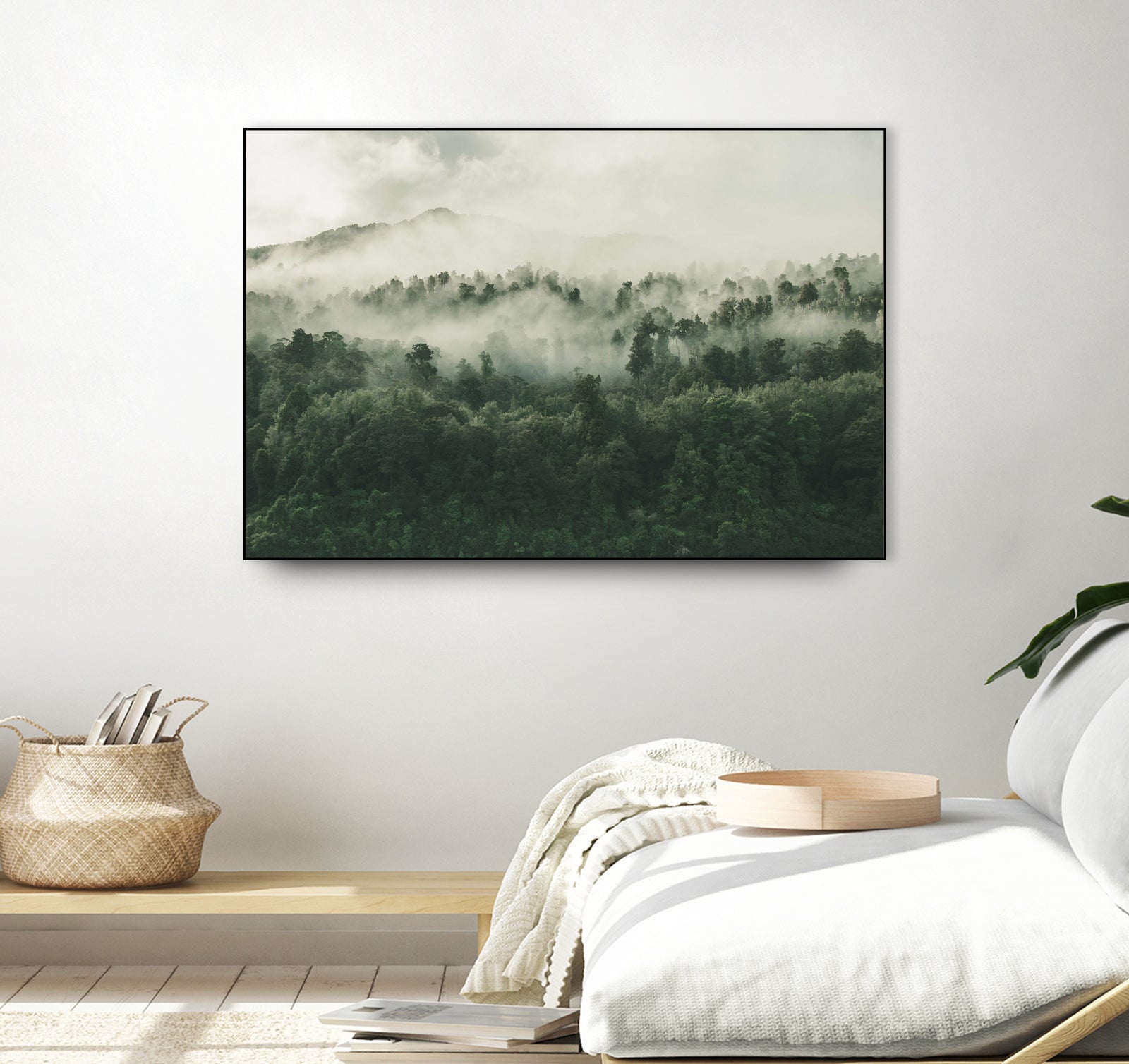 In My Other World, The Heart Of My Heart, Mountain Fog by MOHAMED HOWA on GIANT ART - black digital drawing