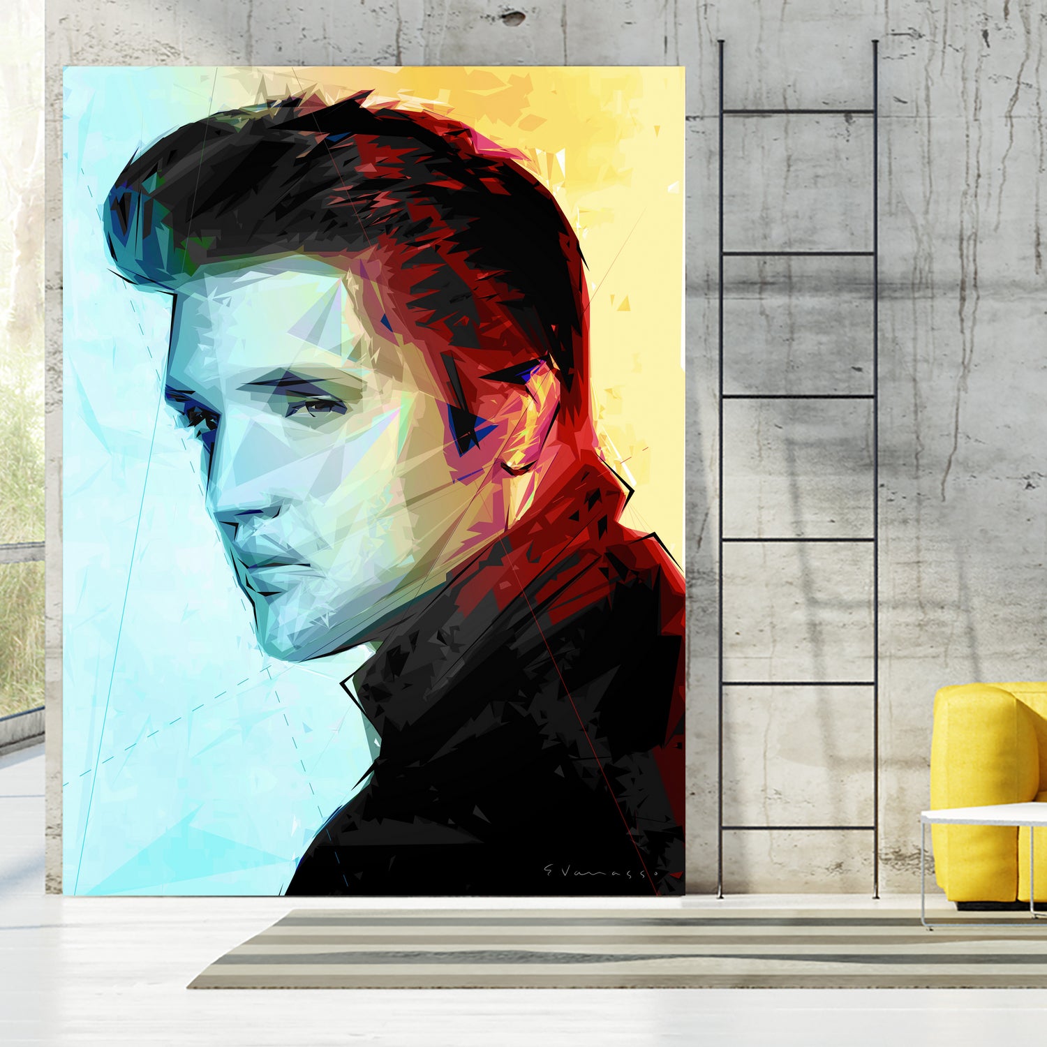 elvis (variation) by Enrico Varrasso on GIANT ART - black digital painting