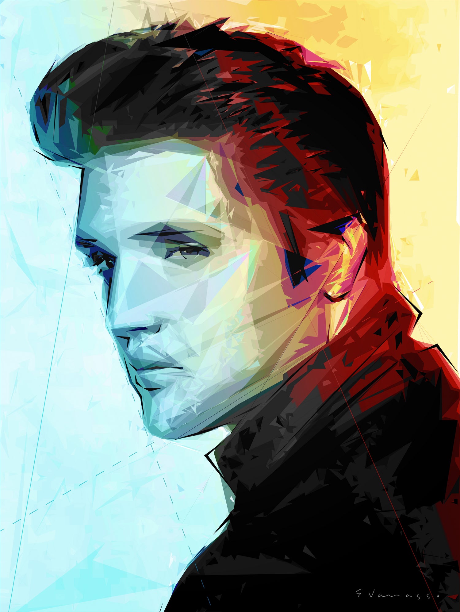 elvis (variation) by Enrico Varrasso on GIANT ART - black digital painting