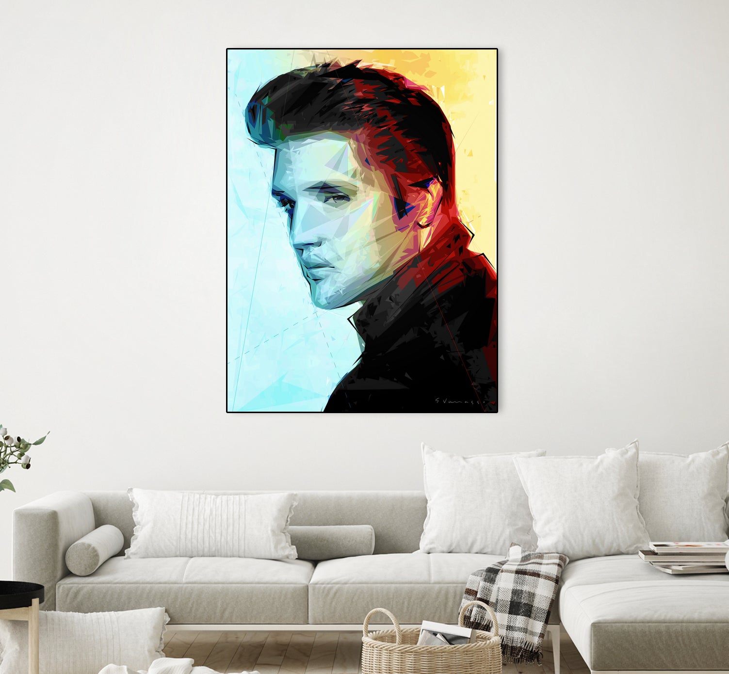 elvis (variation) by Enrico Varrasso on GIANT ART - black digital painting