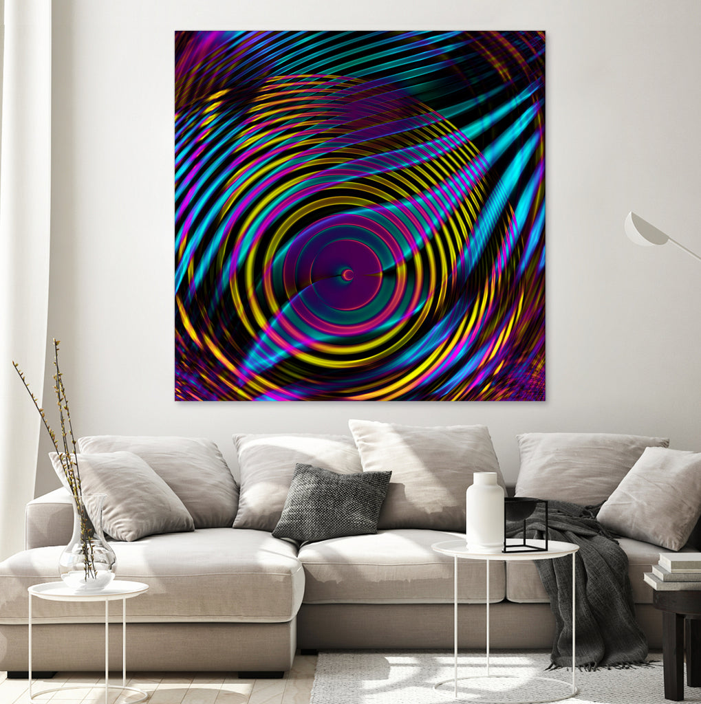 Epicentrum by Iustina Istrati on GIANT ART - fuchsia digital painting