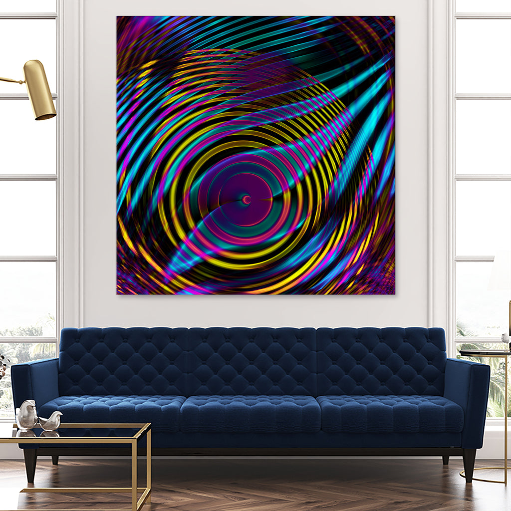 Epicentrum by Iustina Istrati on GIANT ART - fuchsia digital painting