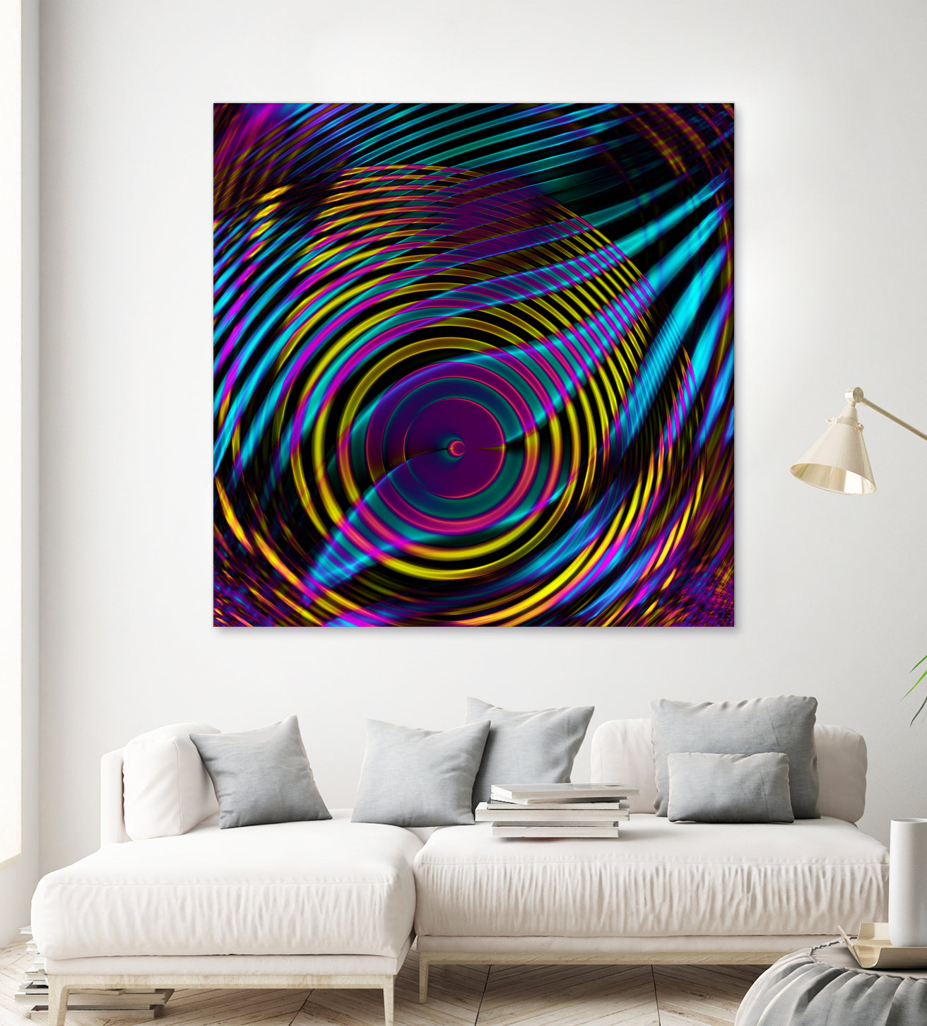 Epicentrum by Iustina Istrati on GIANT ART - fuchsia digital painting