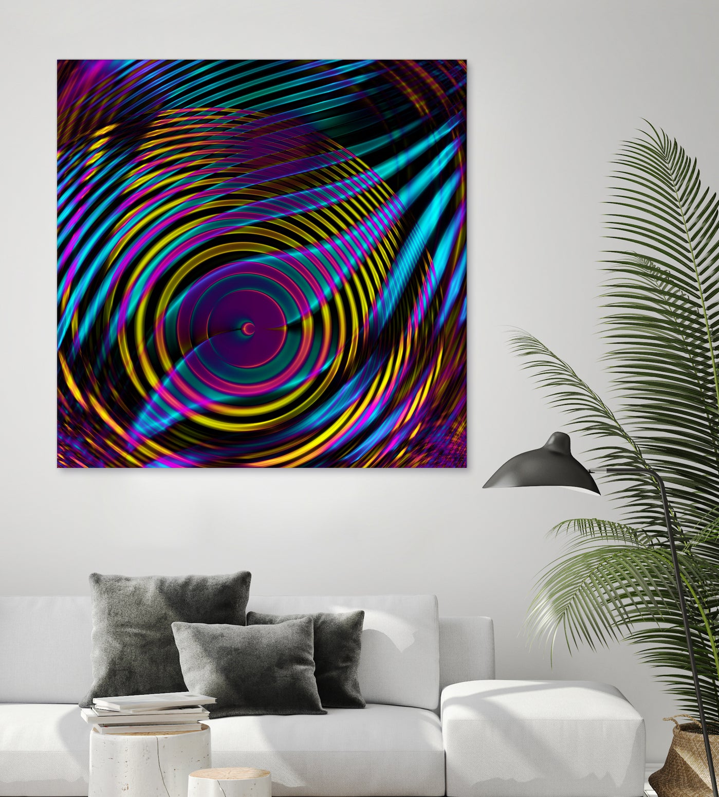 Epicentrum by Iustina Istrati on GIANT ART - fuchsia digital painting