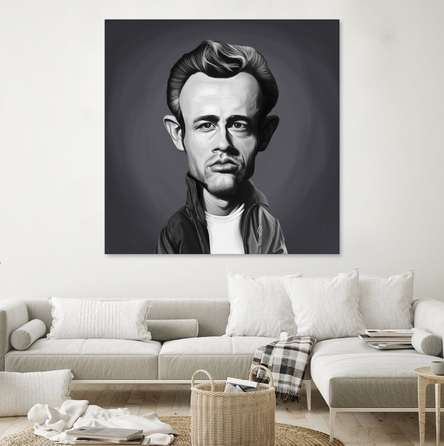 James Dean by Rob Snow on GIANT ART - gray digital painting