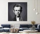 James Dean by Rob Snow on GIANT ART - gray digital painting