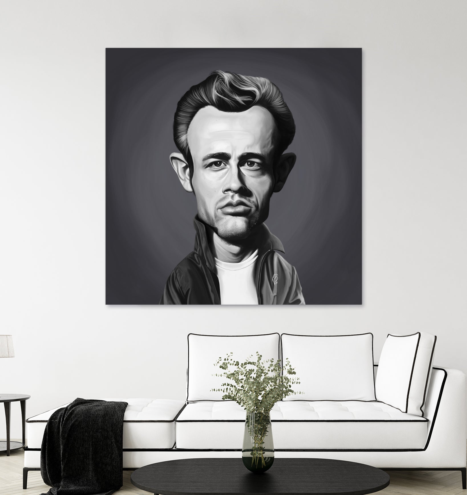 James Dean by Rob Snow on GIANT ART - gray digital painting