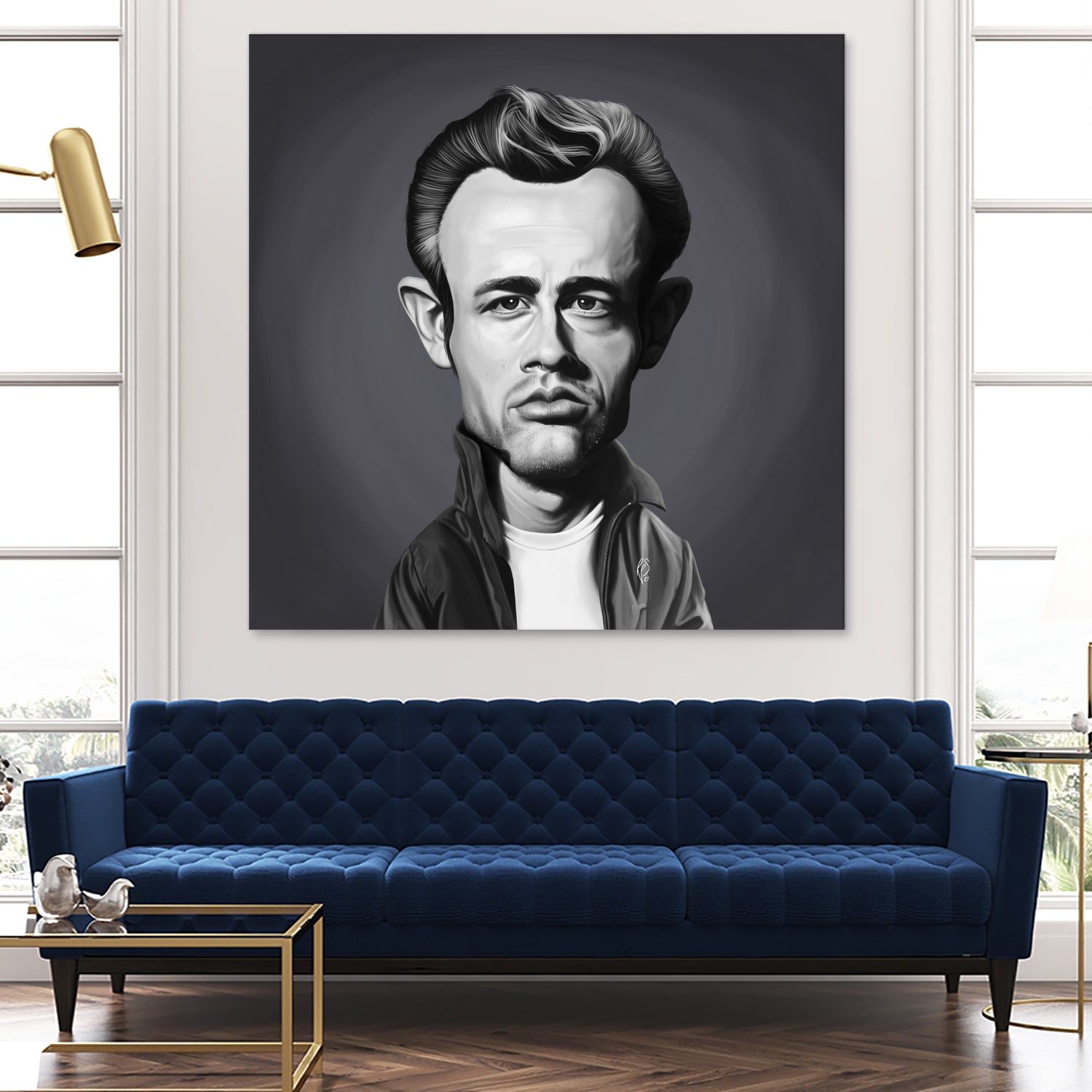 James Dean by Rob Snow on GIANT ART - gray digital painting