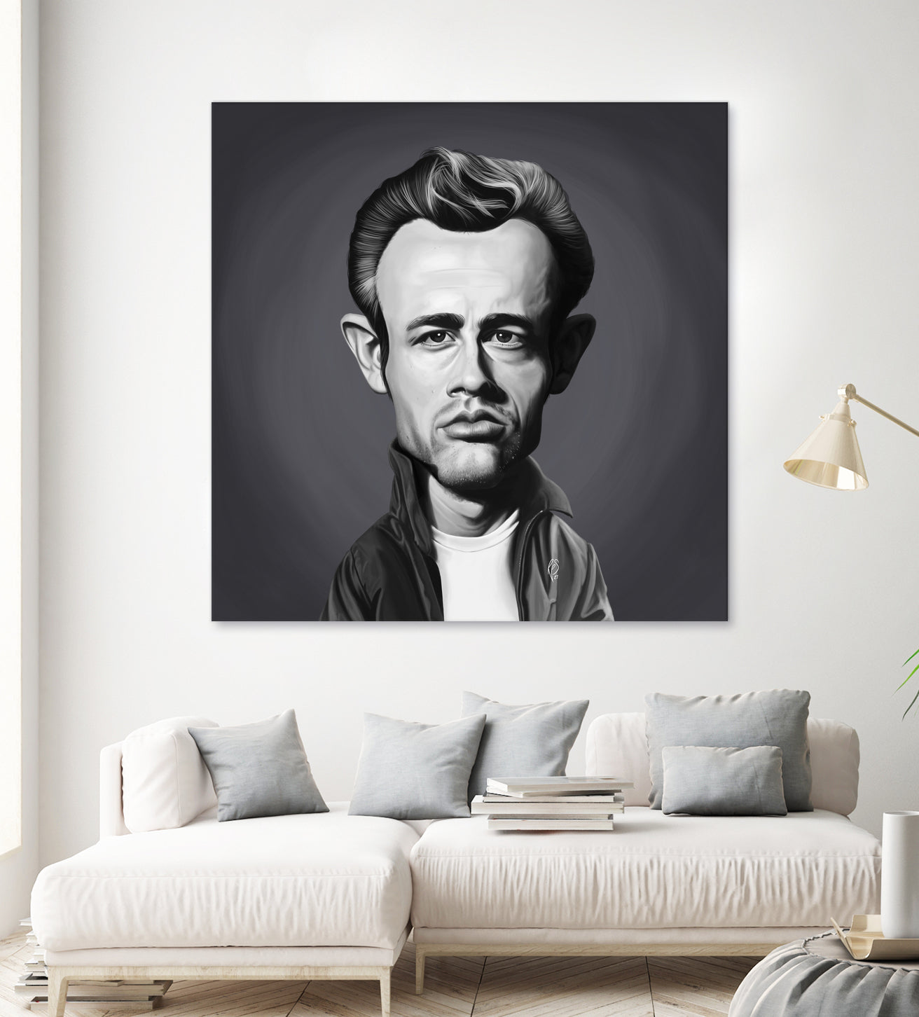 James Dean by Rob Snow on GIANT ART - gray digital painting