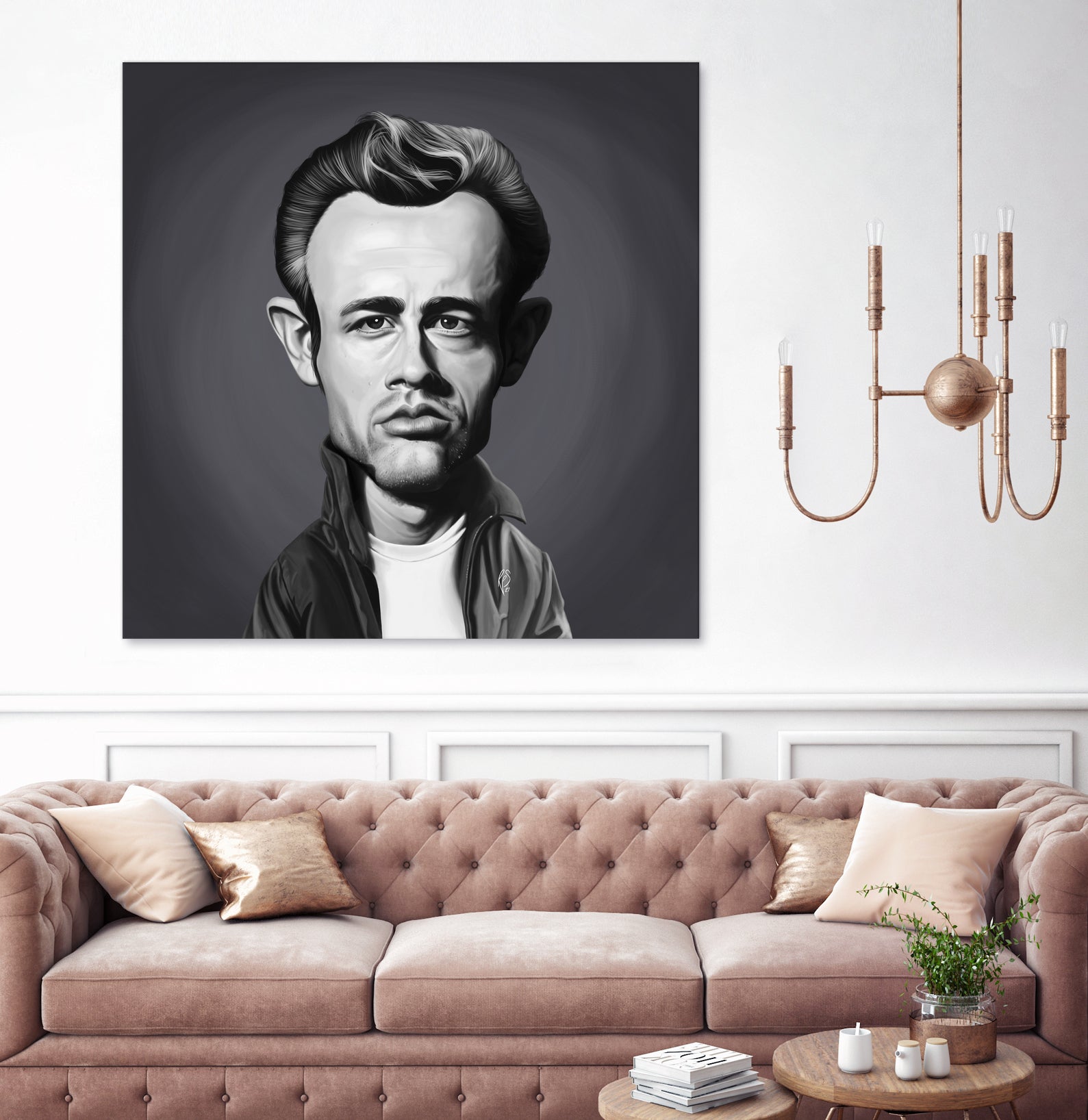 James Dean by Rob Snow on GIANT ART - gray digital painting