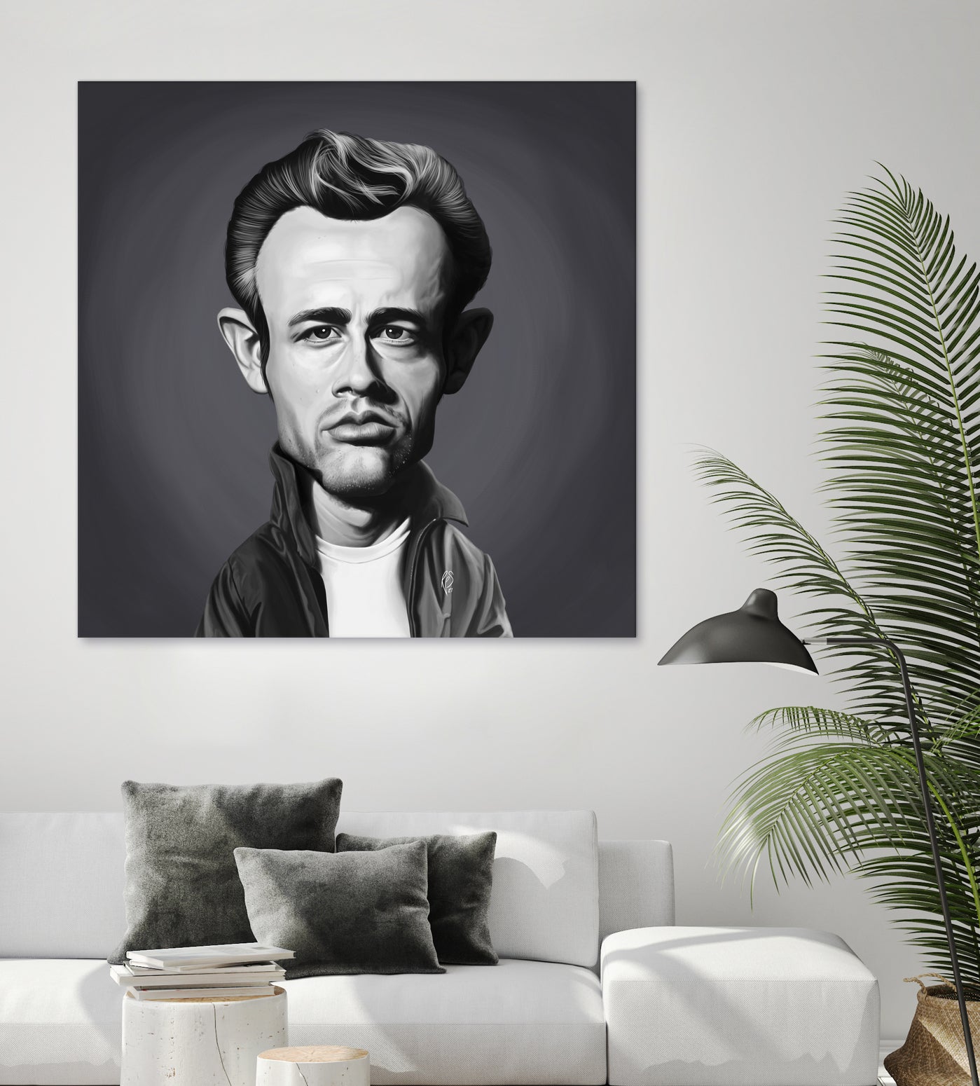 James Dean by Rob Snow on GIANT ART - gray digital painting