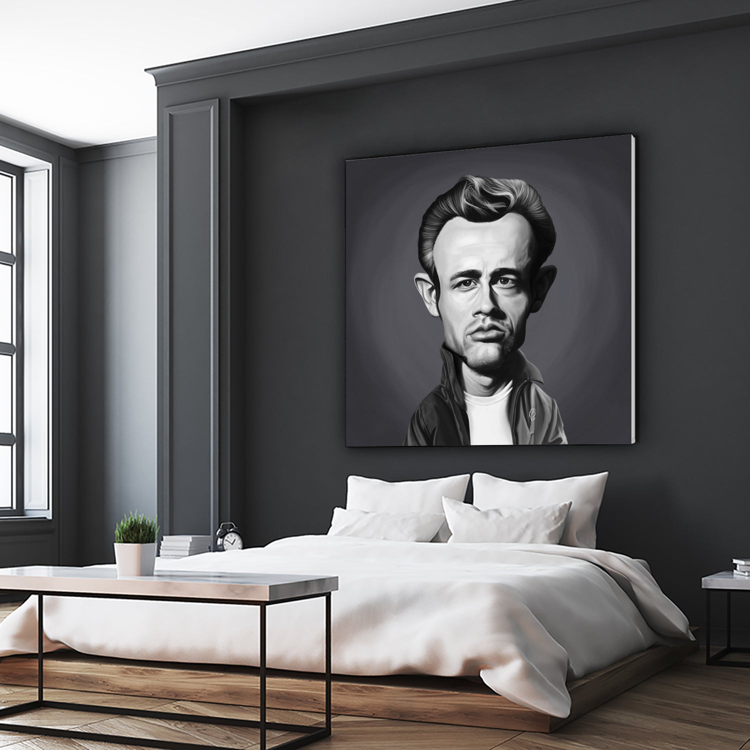 James Dean by Rob Snow on GIANT ART - gray digital painting