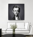 James Dean by Rob Snow on GIANT ART - gray digital painting