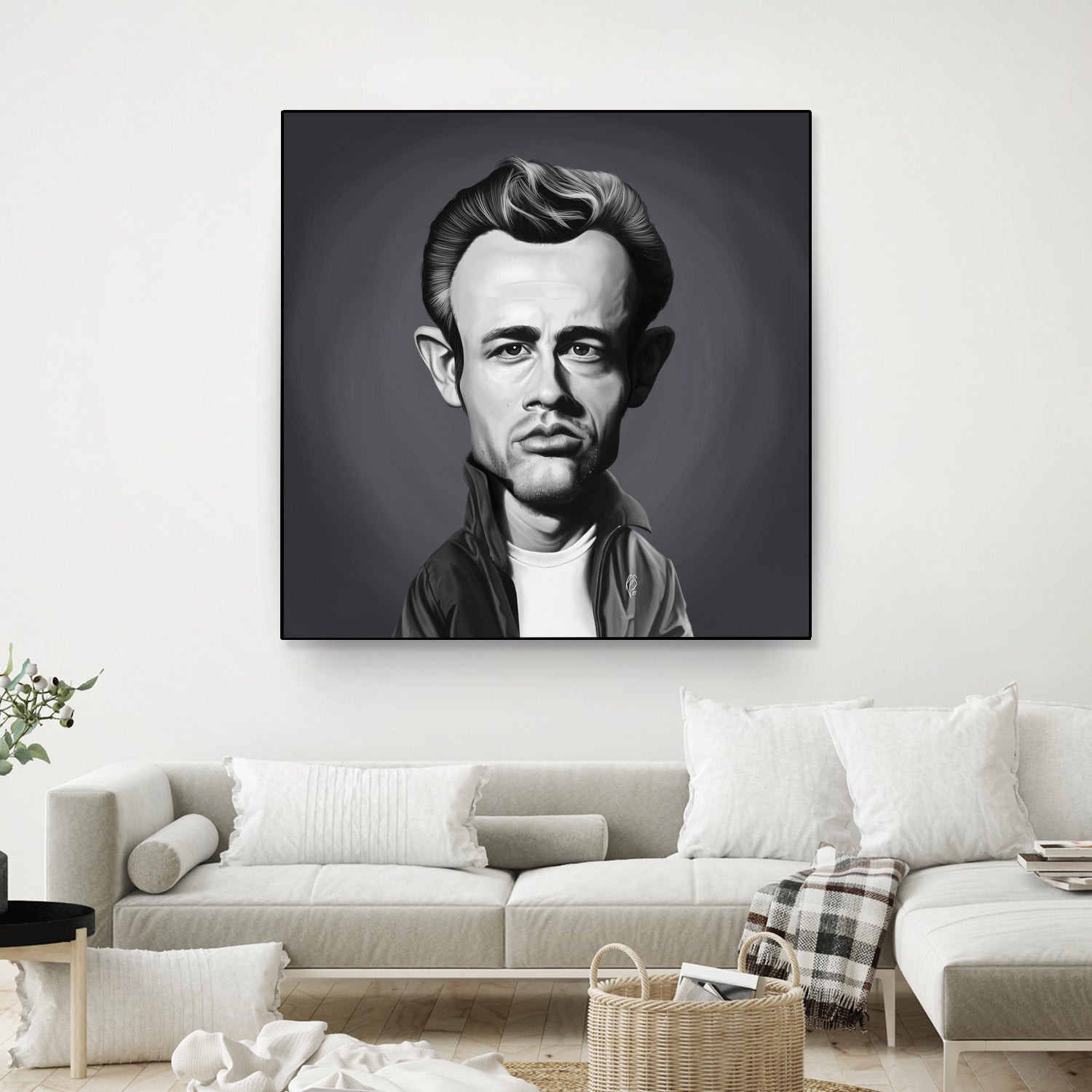 James Dean by Rob Snow on GIANT ART - gray digital painting