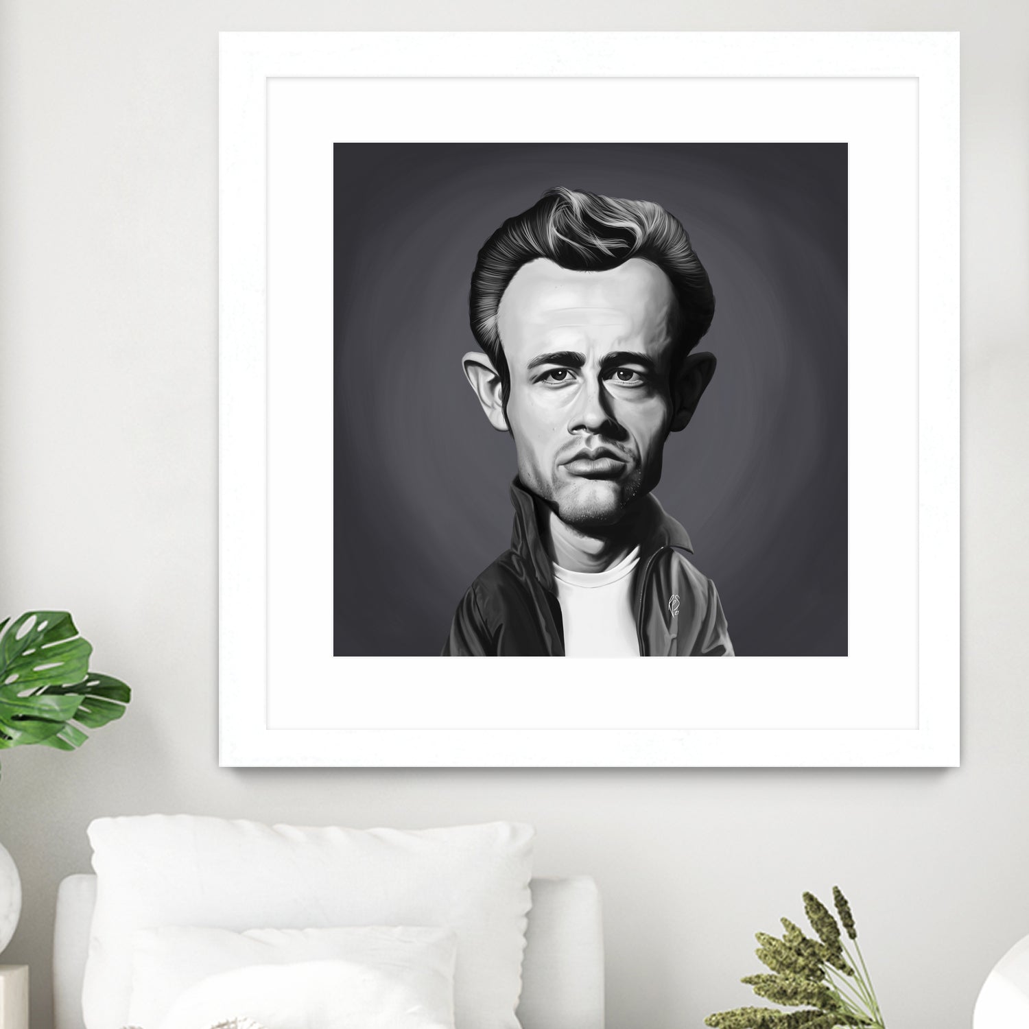 James Dean by Rob Snow on GIANT ART - gray digital painting