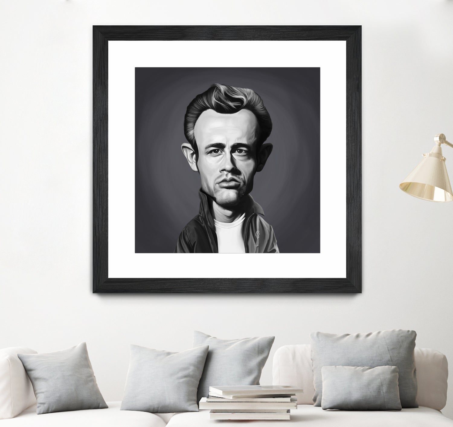 James Dean by Rob Snow on GIANT ART - gray digital painting