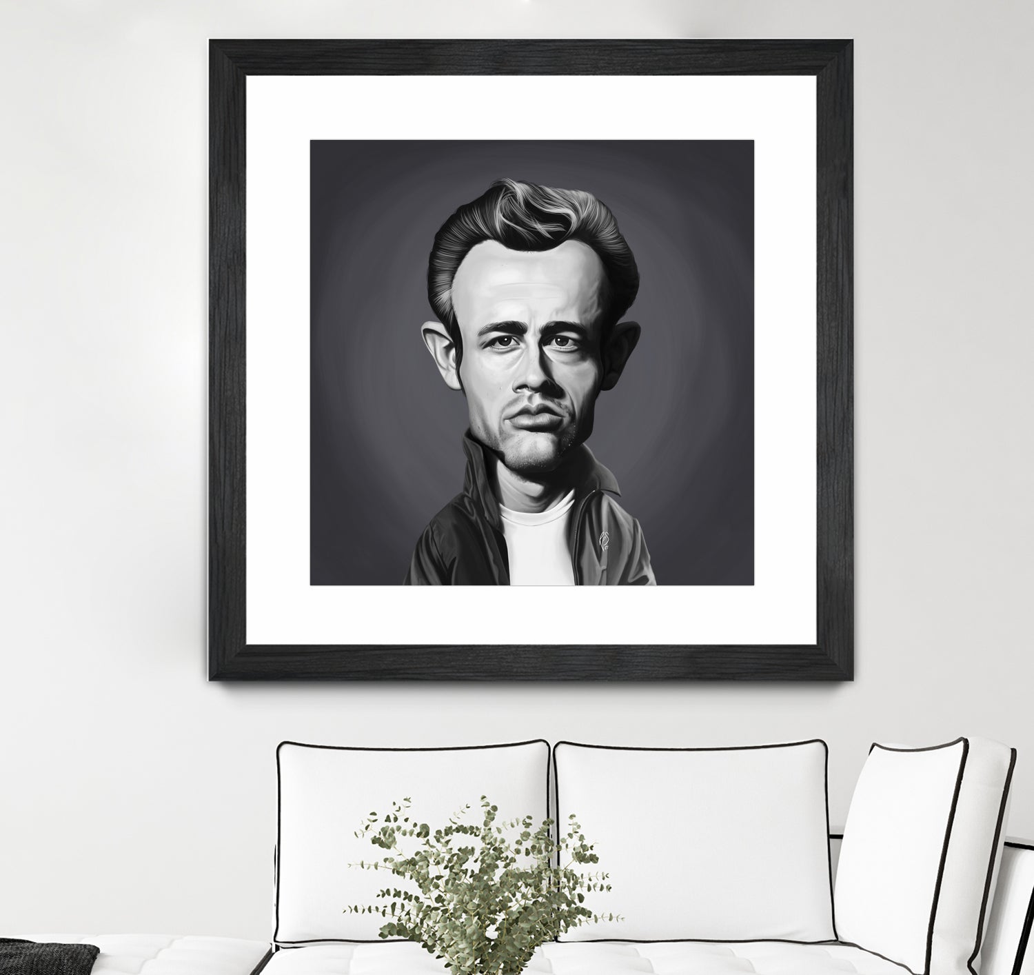 James Dean by Rob Snow on GIANT ART - gray digital painting