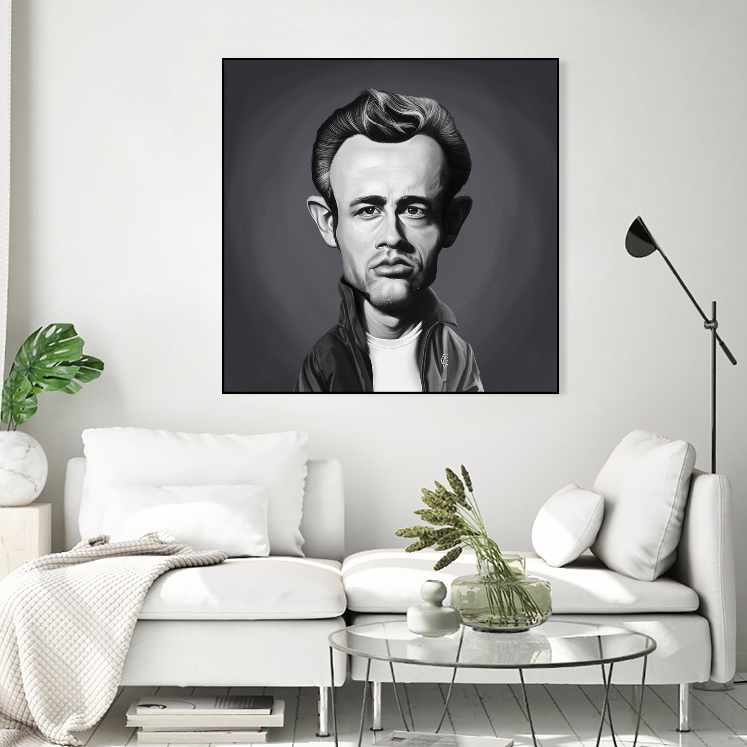 James Dean by Rob Snow on GIANT ART - gray digital painting