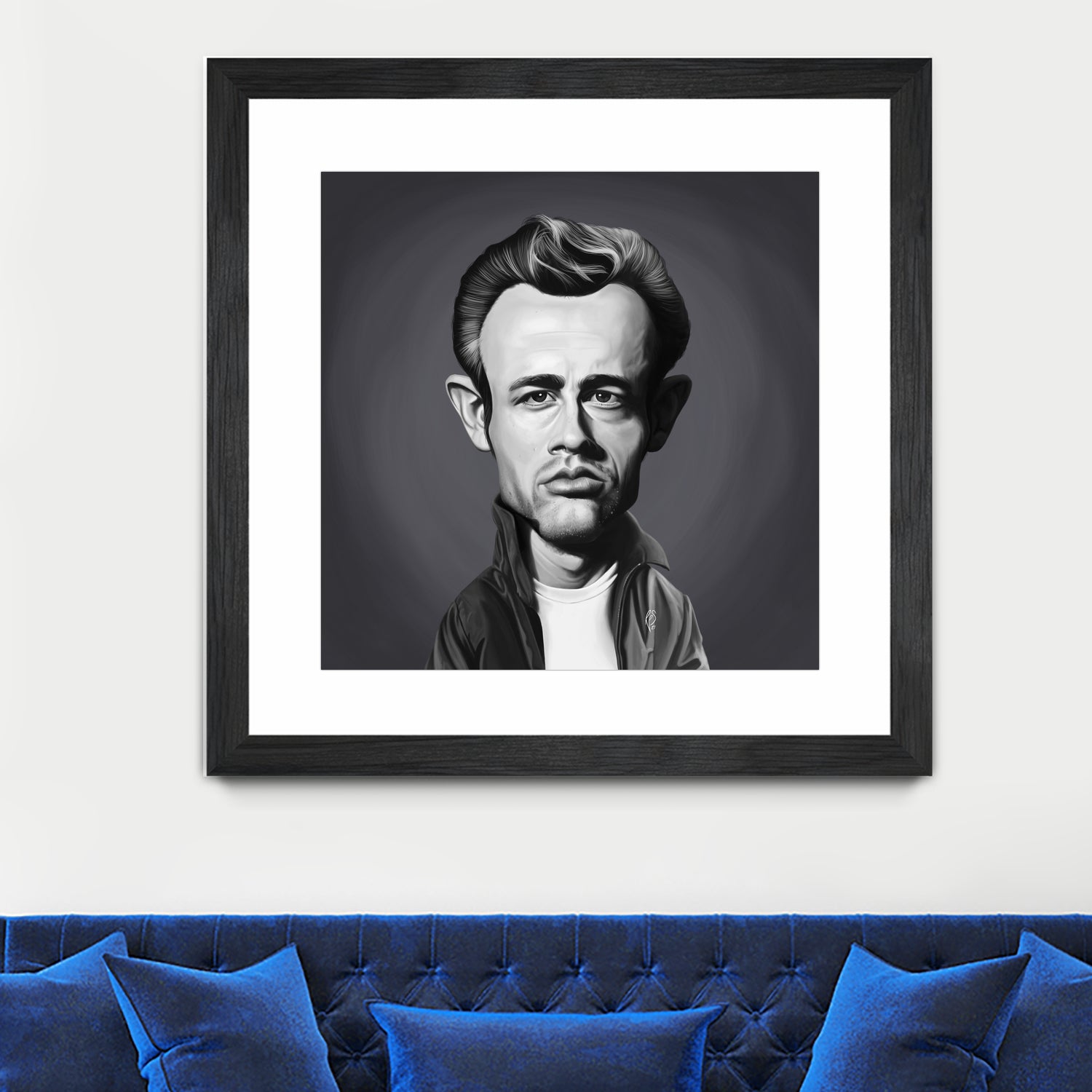 James Dean by Rob Snow on GIANT ART - gray digital painting