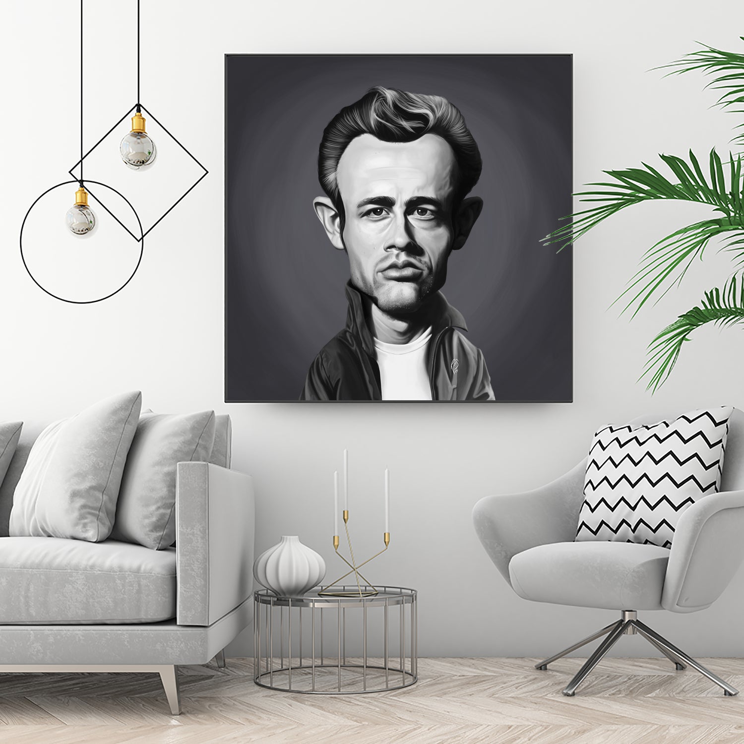 James Dean by Rob Snow on GIANT ART - gray digital painting