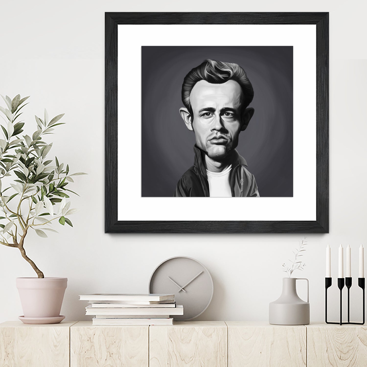 James Dean by Rob Snow on GIANT ART - gray digital painting