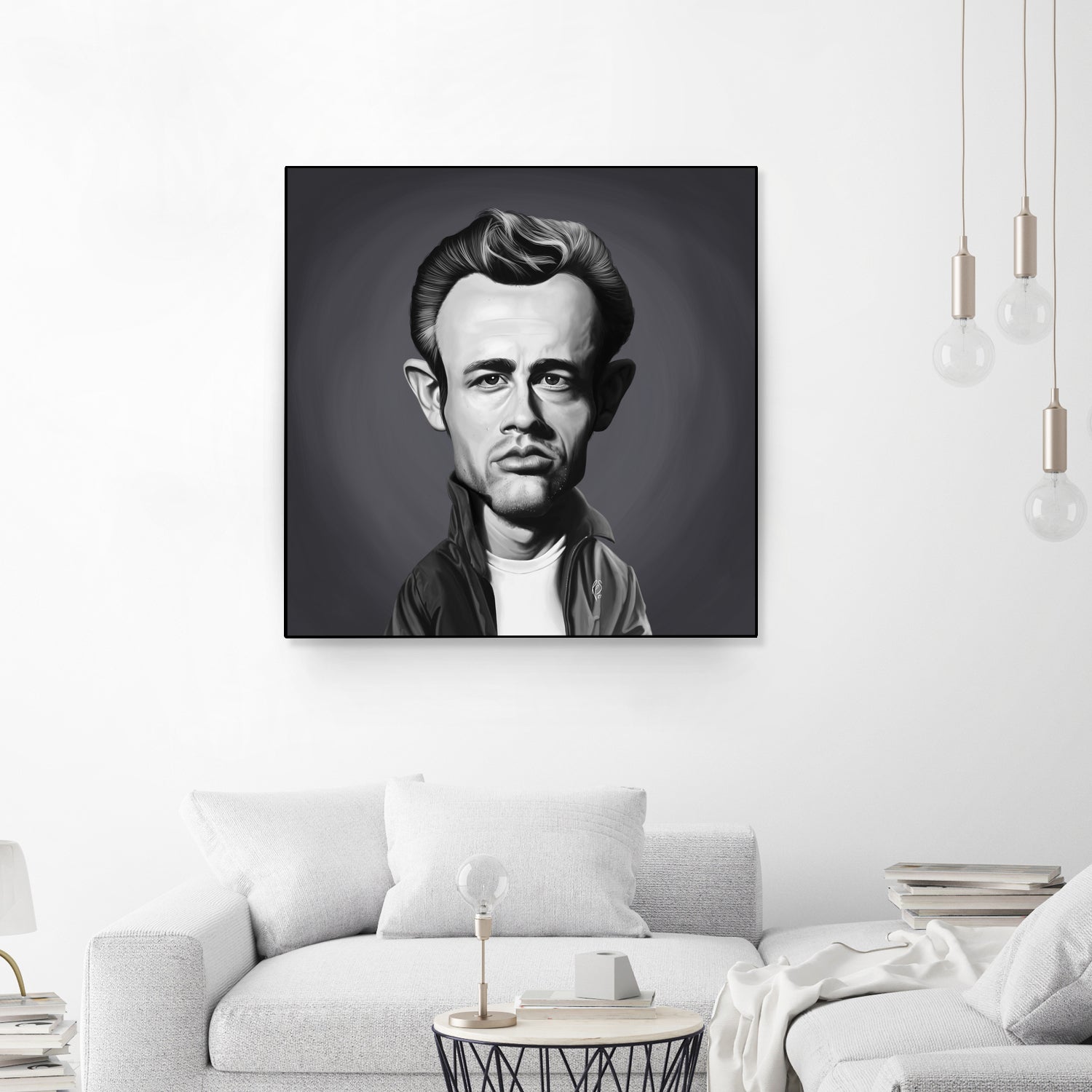 James Dean by Rob Snow on GIANT ART - gray digital painting