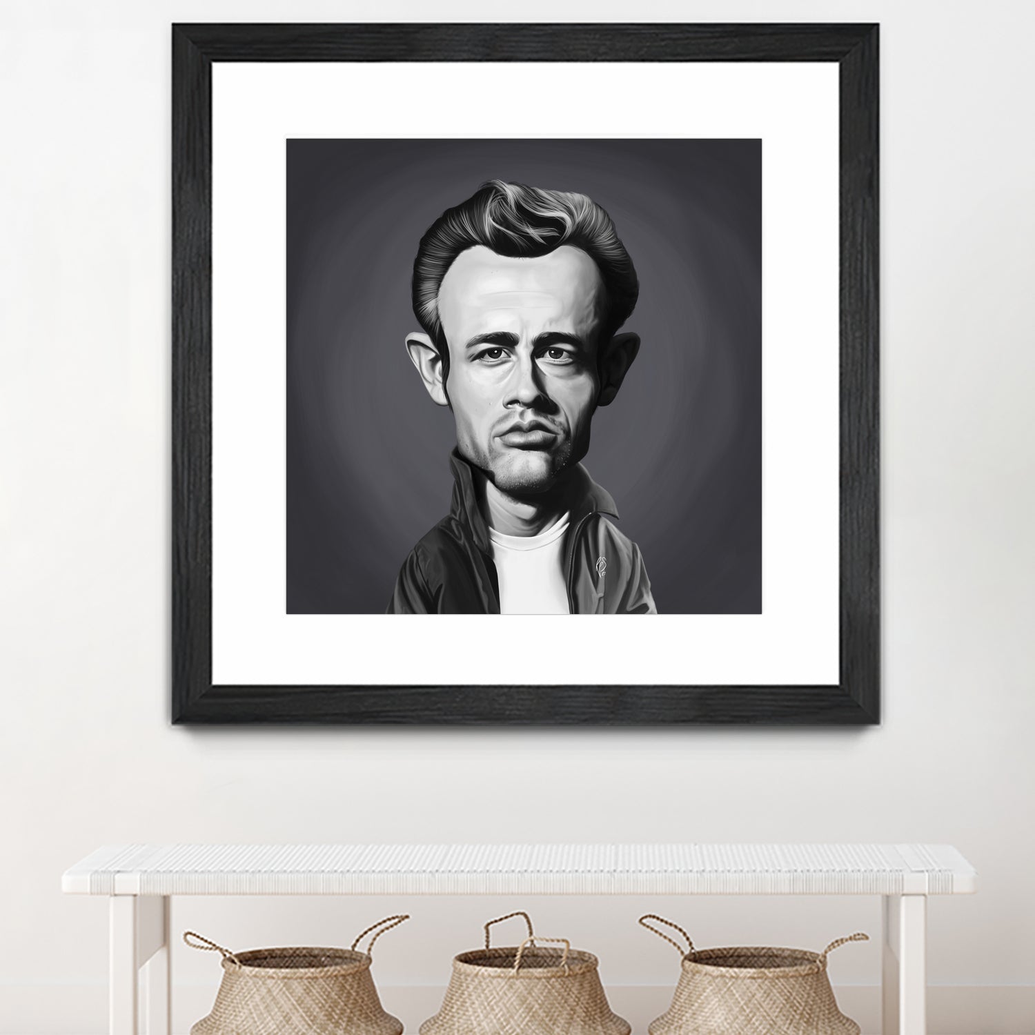 James Dean by Rob Snow on GIANT ART - gray digital painting