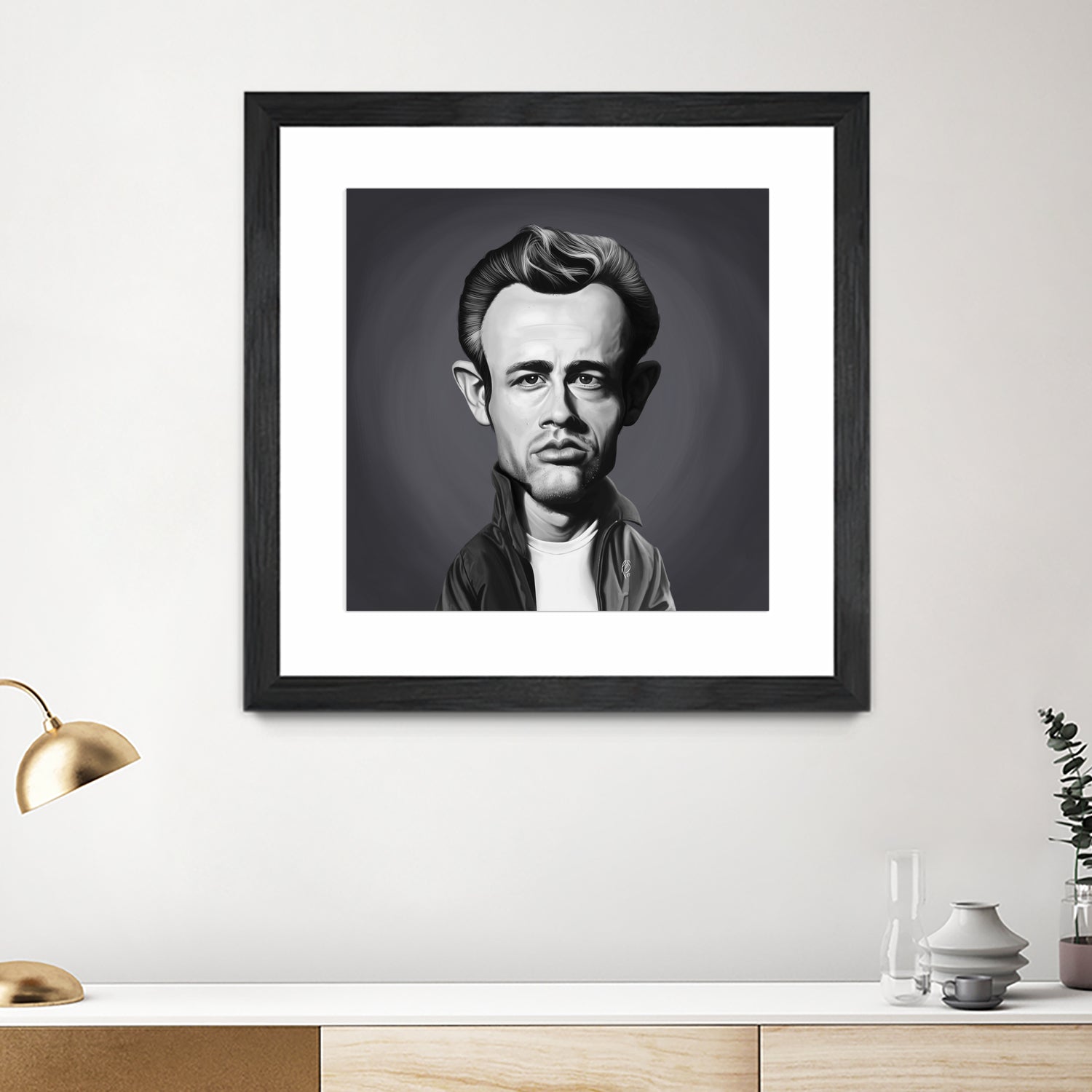 James Dean by Rob Snow on GIANT ART - gray digital painting