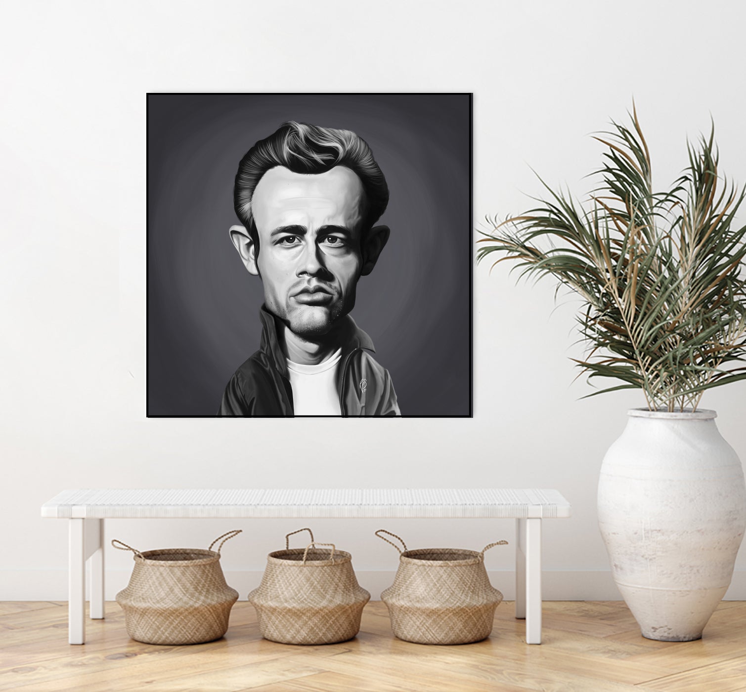 James Dean by Rob Snow on GIANT ART - gray digital painting