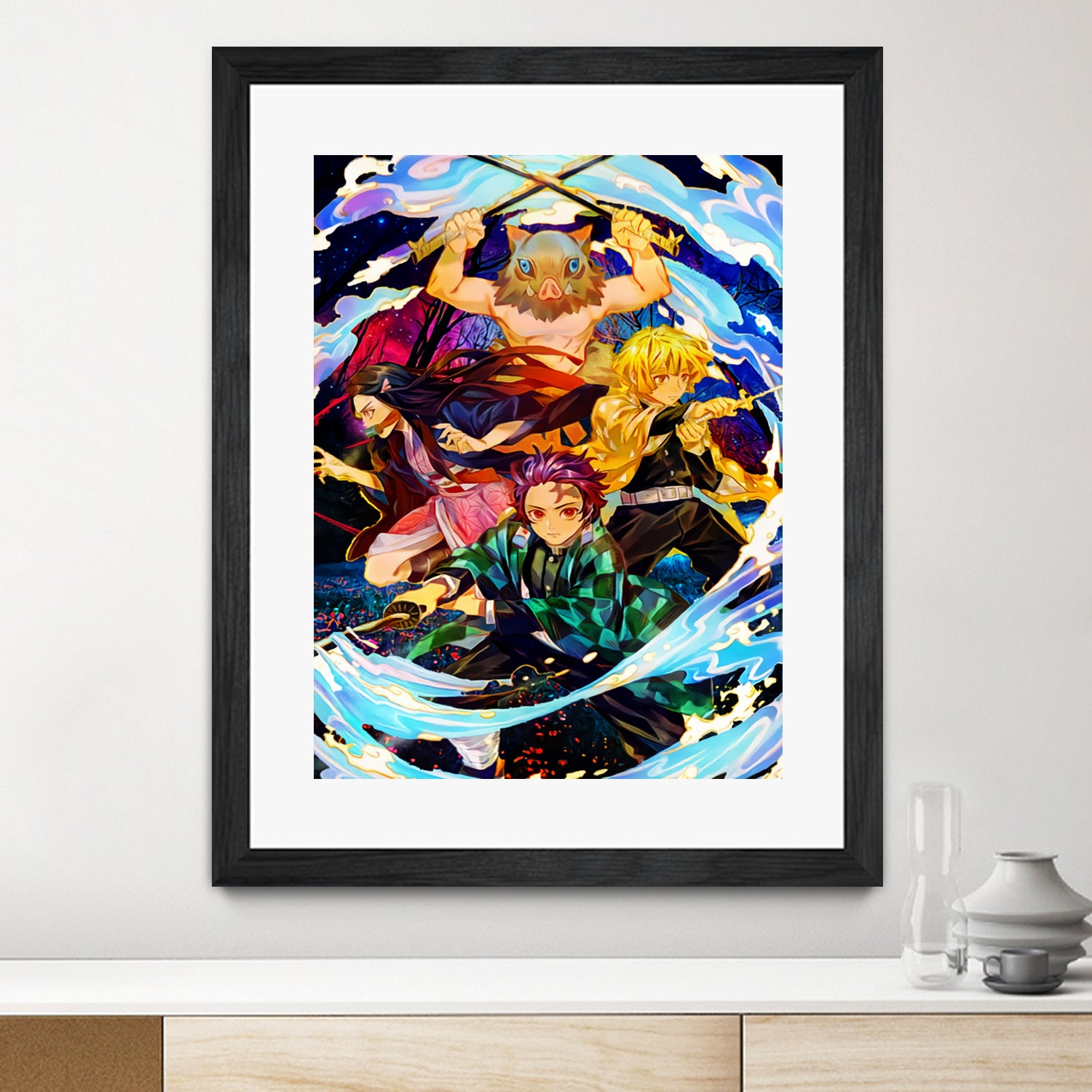 Demon Slayer Team by Christian Velazquez on GIANT ART - orange digital painting