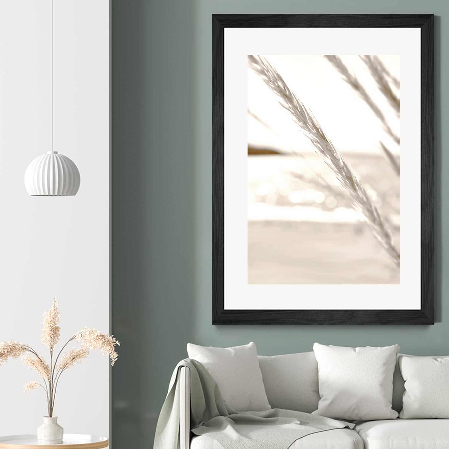 Minimalist coastal beach plants by IOANNA PAPANIKOLAOU on GIANT ART - brown photo illustration