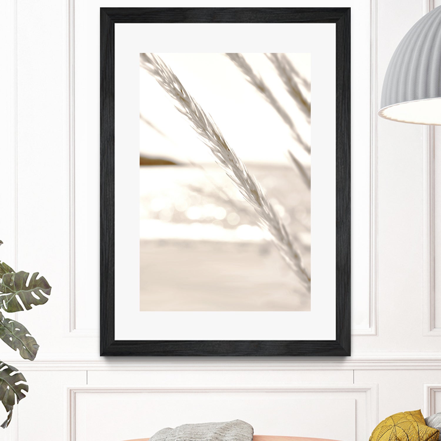 Minimalist coastal beach plants by IOANNA PAPANIKOLAOU on GIANT ART - brown photo illustration