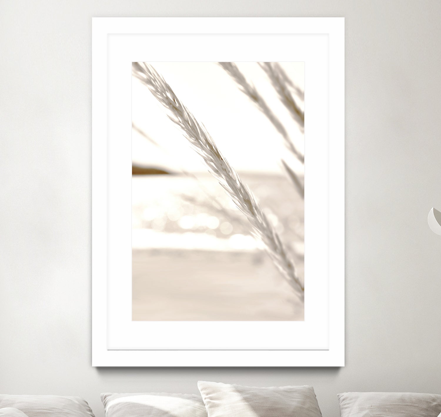 Minimalist coastal beach plants by IOANNA PAPANIKOLAOU on GIANT ART - brown photo illustration